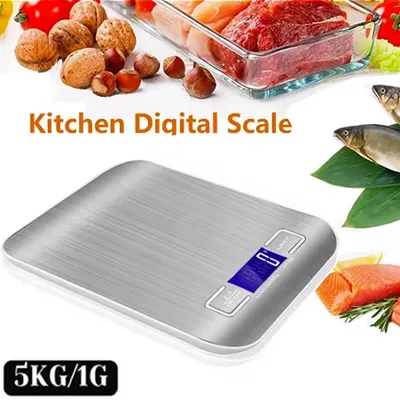 5kg/1g 디지털 주방 규모 LED 스테인레스 스틸 고정밀 전자 저울 홈 쥬얼리 음식 무게 베이킹 도구